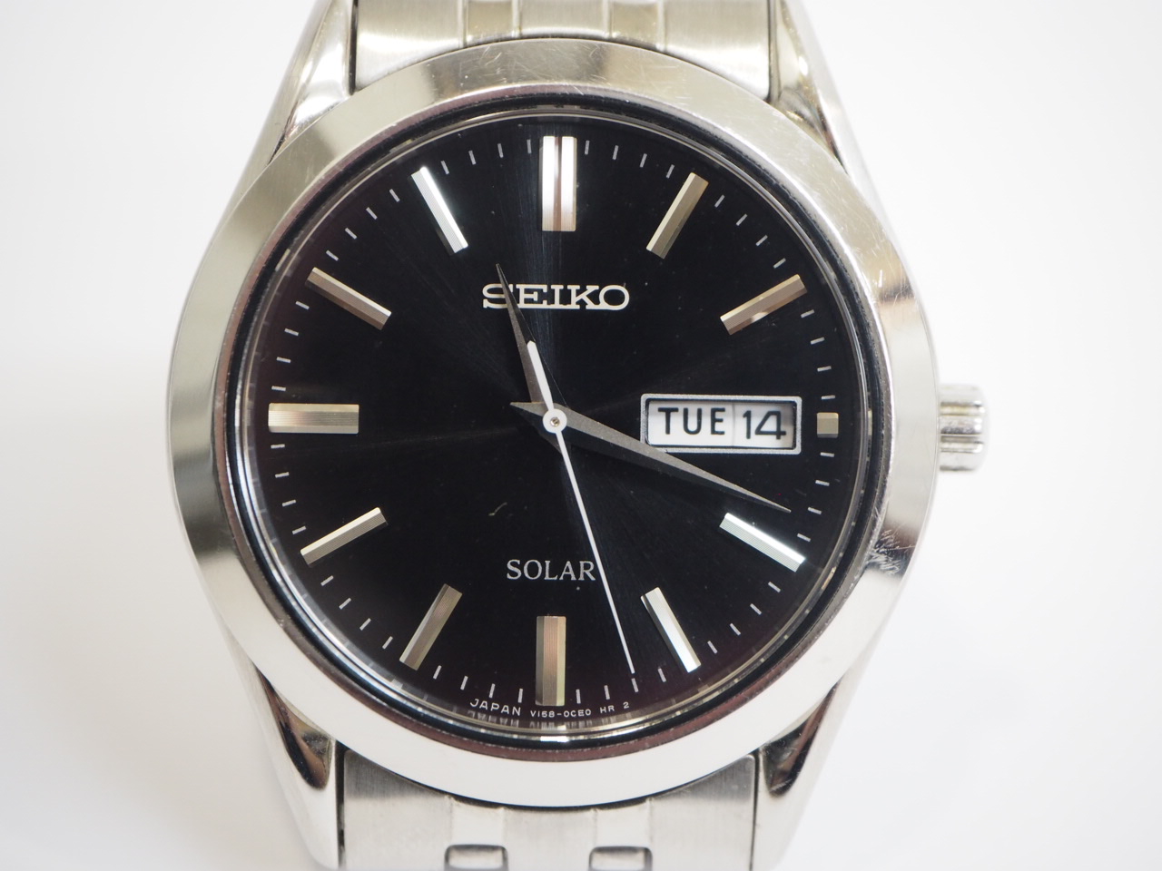 SEIKO/セイコー SOLAR/ソーラー メンズ腕時計 デイデイト V158-0AZ0