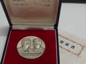 メダル　天皇陛下訪米記念