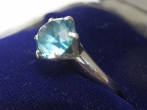 アクアマリン プラチナリング