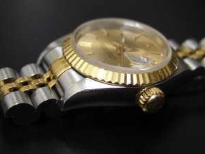時計 ロレックス デイトジャスト オイスターパーペチュアル サイド画