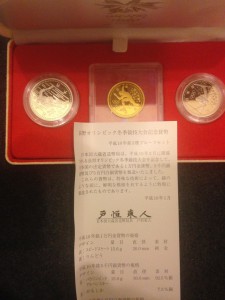 長野オリンピック1万円金貨の画像です