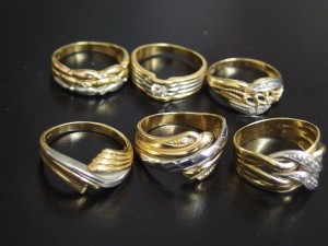 ゴールド&プラチナ コンビリング