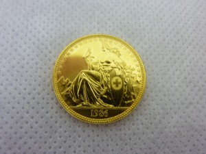 スイス金貨の画像です