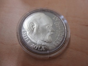 フランス銀貨(表)の画像です