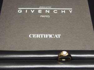 ジバンシーリング　ダイヤモンド付　ギャラ