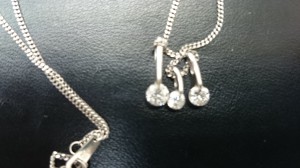 Pt850　D0.5₊0.5₊0.25ct　6.5ｇの写真です。