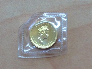 大吉武蔵小金井店で買取りましたメイプルリーフ金貨の画像です