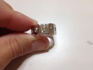 大吉武蔵小金井店で買取りましたエメラルドカット　ダイヤの画像です