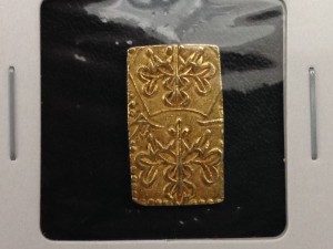 お買取り致しました天保一分判です。