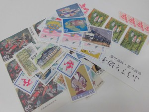 千種区のお客様よりバラ切手を買い取りました。
