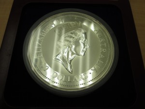オーストラリア銀貨の画像です