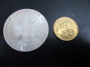 外国硬貨コインの写真