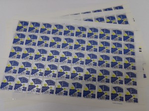 普通切手のシートをお買取り致しました。