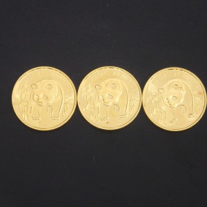 中国金貨の画像です。