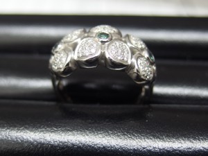 ダイヤモンドプラチナリング サイド