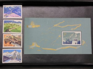 中国切手 1979年　T38　万里の長城　小型シート 4種完 の画像です。