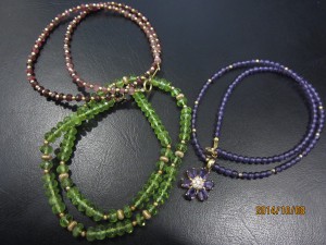 K18ビーズネックレス