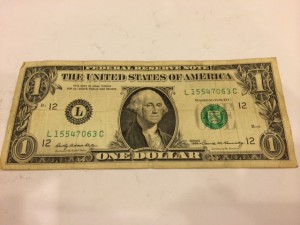 1ドル札 紙幣