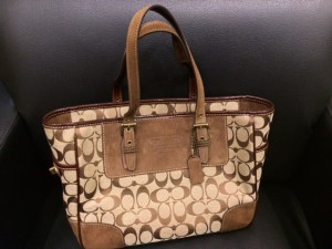 コーチ スエード調 ハンドバック