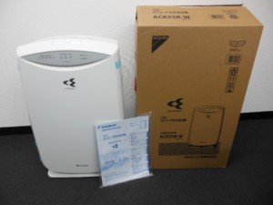 ダイキン　加湿ストリーマ空気清浄機　ＡＣＫ55Ｒ-Ｗ　ホワイト　の画像です。