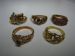 K18リング5点