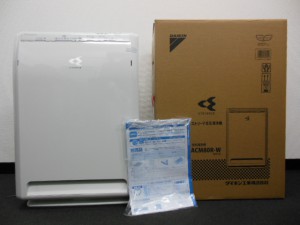 ダイキン ストリーマ空気清浄機 ACM80R-Wの画像です。