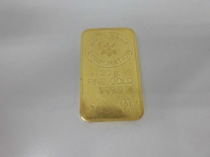 金のプレートをお買取りしました。