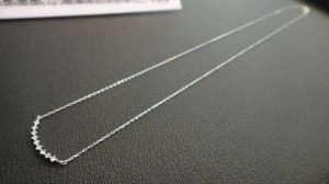 K18WG　メレダイヤ　ネックレス買取画像