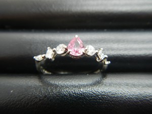 Pt900 リング 色石0.307 MD0.32