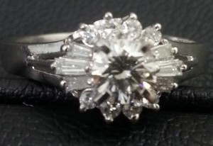 ダイヤモンド ダイヤ付プラチナリング