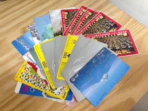 たくさんのテレカ!