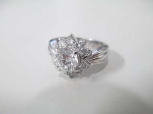 ダイヤのデザインリング、即日高額買取しました　大吉稲毛店