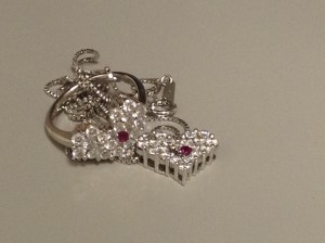 メレダイヤ付リング