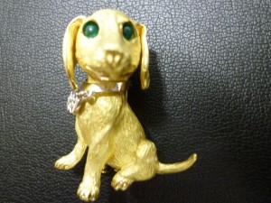 K18 ブローチ 犬