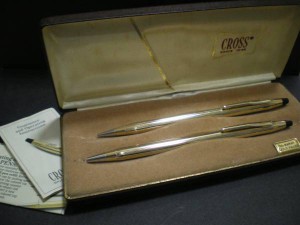 CROSS ボールペン シャーペンセット 10Kメッキ