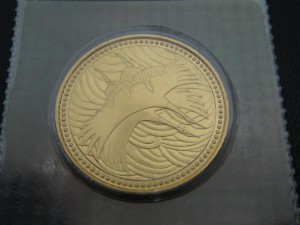 皇太子殿下 御成婚記念 5万金貨 平成5年 純金 K24②