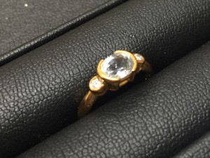 【買取実績】K18（金）のアクアマリンのリングをお買取！不要なになったら大吉長崎屋小樽店ですよ！