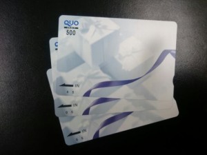 買取　和歌山　【金券】QUOカード　お買取しました。和歌山の大吉岩出店　金券　買取