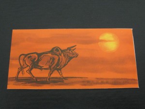 中国切手 T102 年賀切手 丑 切手帳 未使用② (2)