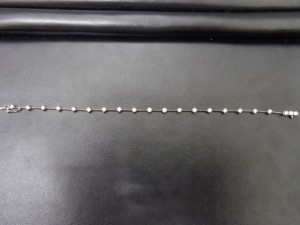 18金ホワイトゴールドのブレスレットをお買取り致しました大吉鶴見店です。
