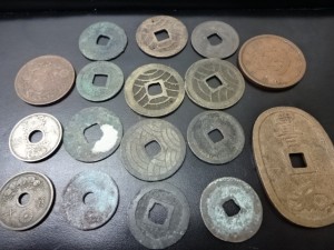 大吉 調布店で買取った古いお金(古銭)