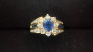 大吉沖縄胡屋店で買取りましたサファイアリングの画像です