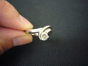 ダイヤモンドリング買取りました。福山市、大吉福山蔵王店です。