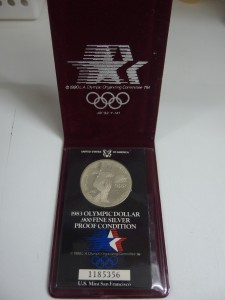 ロス五輪 １＄銀貨