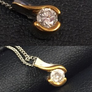 【買取実績】ダイヤモンドネックレストップ!貴金属、ジュエリーなら壊れていたって大吉長崎屋小樽店なら大丈夫!