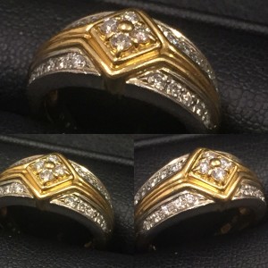 メレダイヤ付き金のリングのお買取！高価買取なら大吉長崎屋小樽店！
