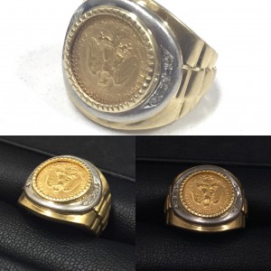 【買取実績】18K(18金)・プラチナコンビのごっついリング!大吉長崎屋小樽店!