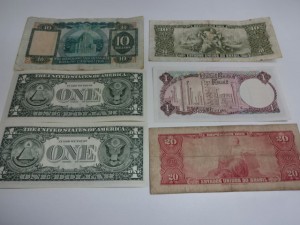 大吉 調布店で買取した外国銭や外国の紙幣お金