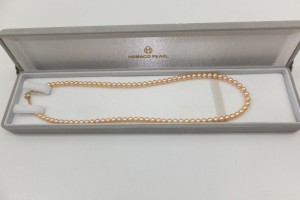 貴金属K18金金具パールネックレス