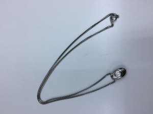 ブランド貴金属プラチナPt900ダイヤ付ネックレスジュエリー